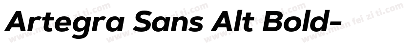 Artegra Sans Alt Bold字体转换